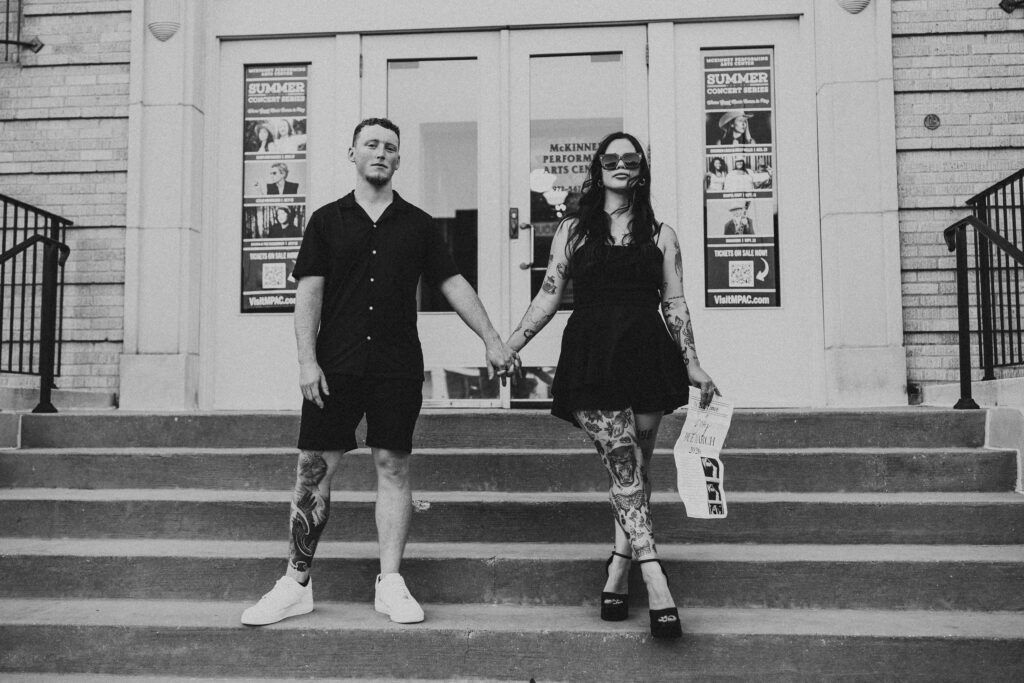 high fashion pregnancy announcement 